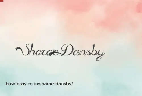 Sharae Dansby