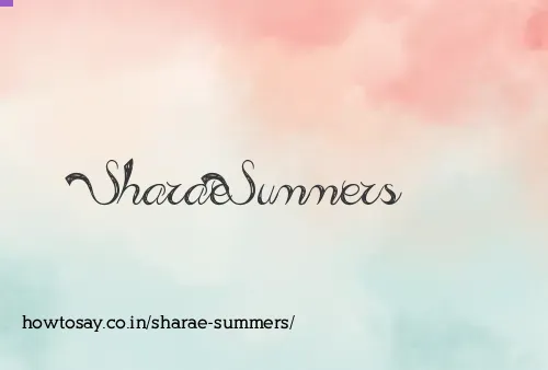 Sharae Summers