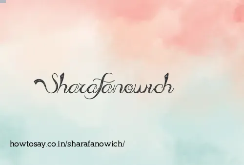Sharafanowich
