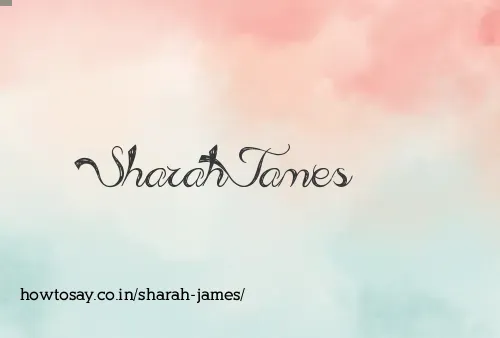 Sharah James