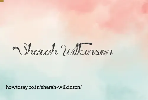Sharah Wilkinson