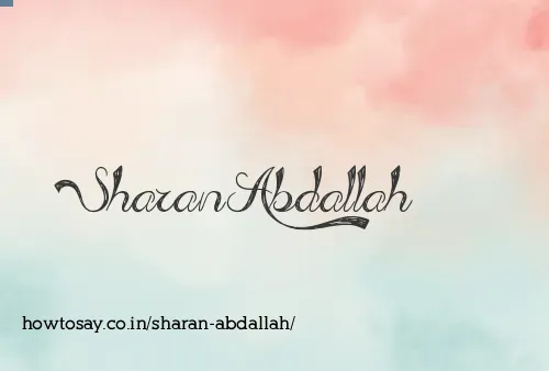 Sharan Abdallah