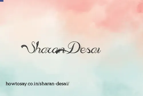 Sharan Desai