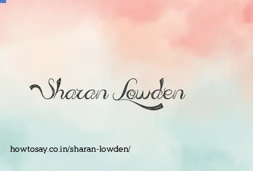 Sharan Lowden