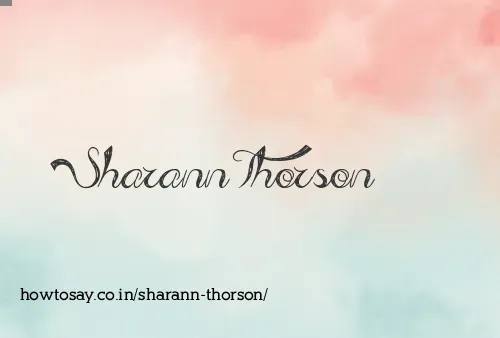 Sharann Thorson