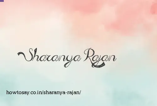 Sharanya Rajan