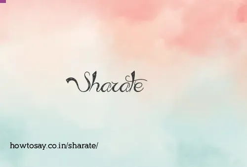 Sharate