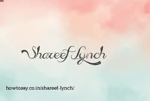 Shareef Lynch