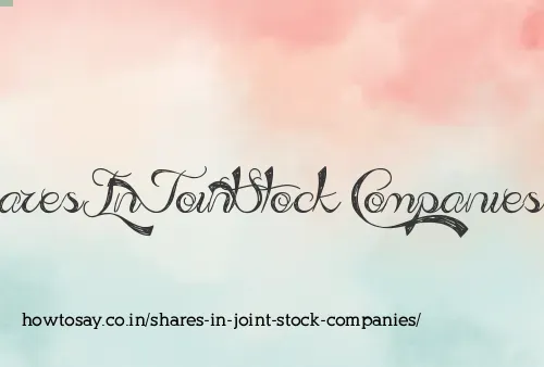 Shares In Joint Stock Companies