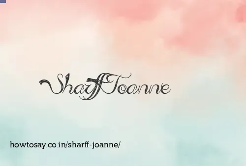 Sharff Joanne