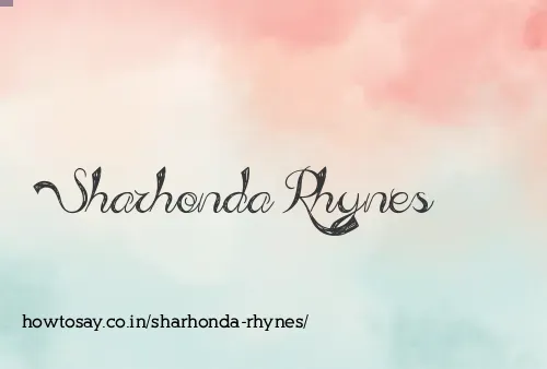 Sharhonda Rhynes