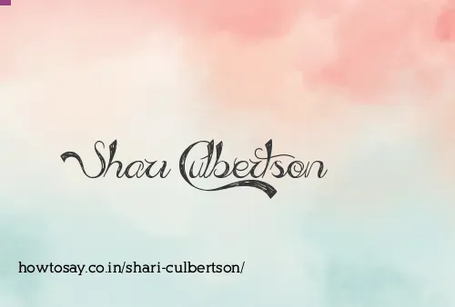 Shari Culbertson