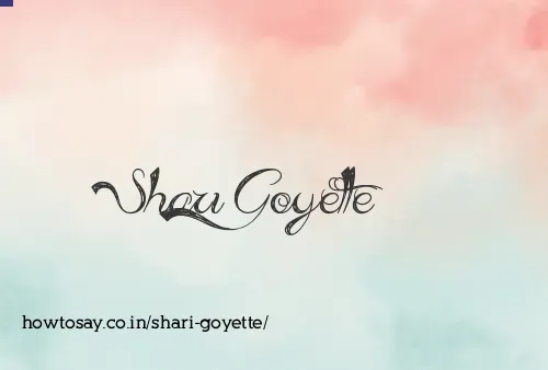 Shari Goyette