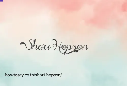 Shari Hopson