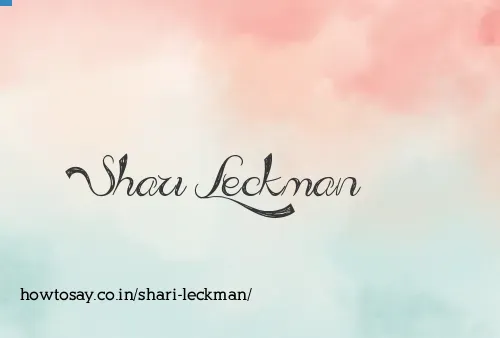 Shari Leckman