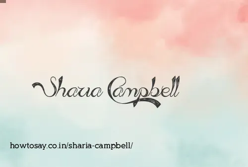 Sharia Campbell