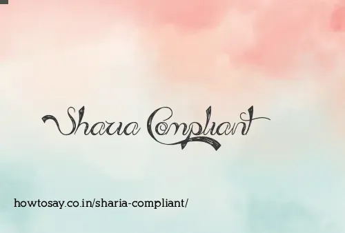 Sharia Compliant