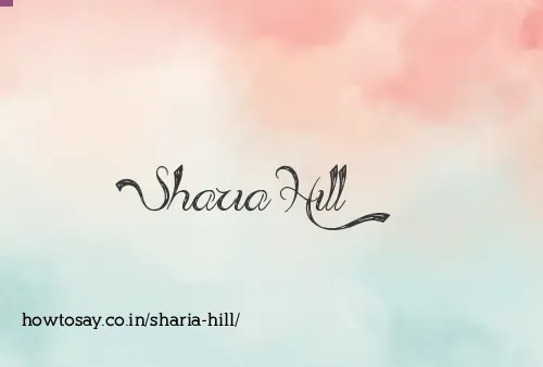Sharia Hill