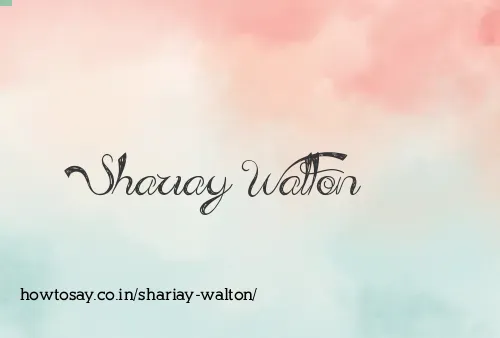 Shariay Walton