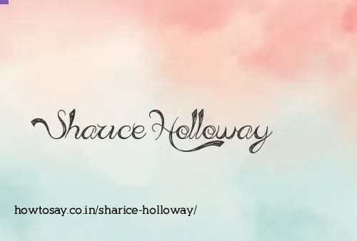 Sharice Holloway
