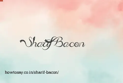 Sharif Bacon