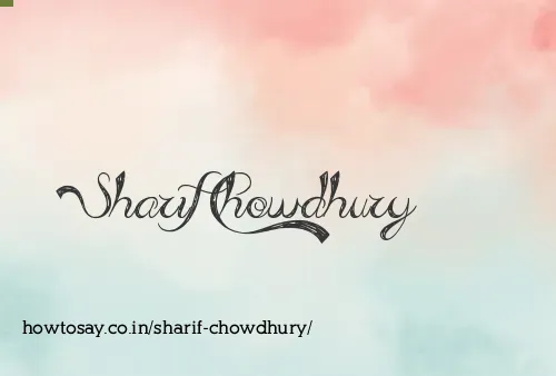Sharif Chowdhury