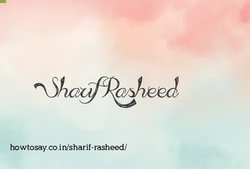 Sharif Rasheed