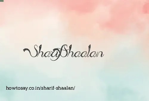 Sharif Shaalan