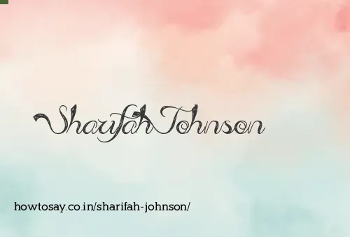 Sharifah Johnson