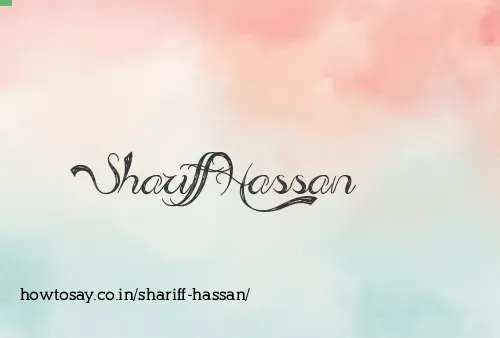 Shariff Hassan