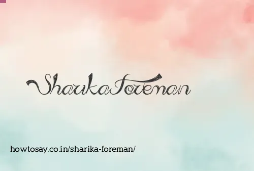 Sharika Foreman
