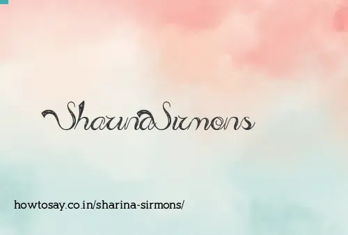 Sharina Sirmons