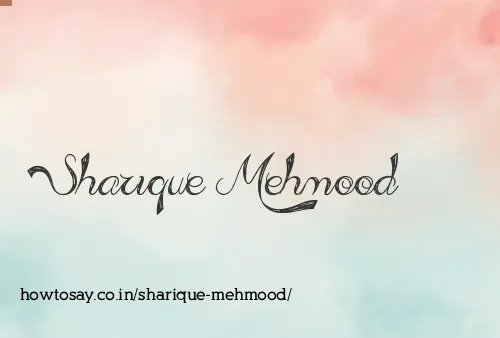 Sharique Mehmood