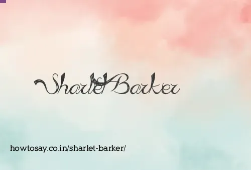 Sharlet Barker