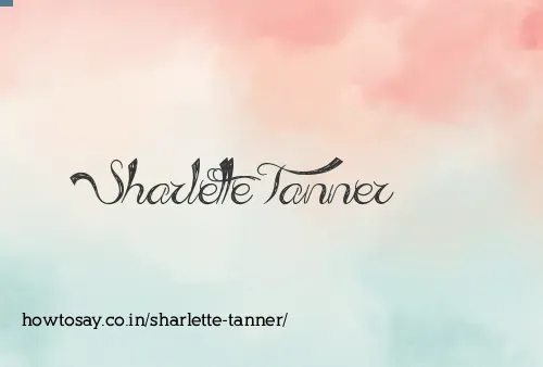 Sharlette Tanner