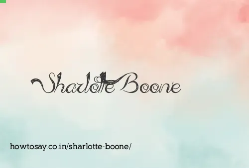 Sharlotte Boone