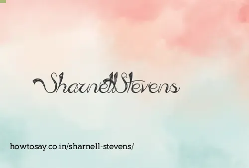 Sharnell Stevens