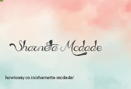 Sharnetta Mcdade