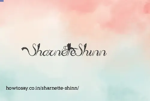Sharnette Shinn