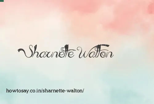 Sharnette Walton