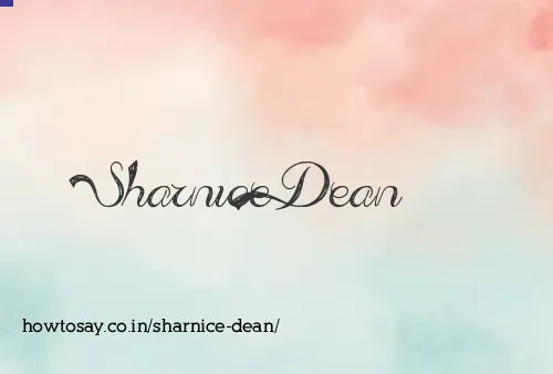 Sharnice Dean