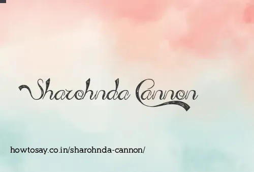 Sharohnda Cannon