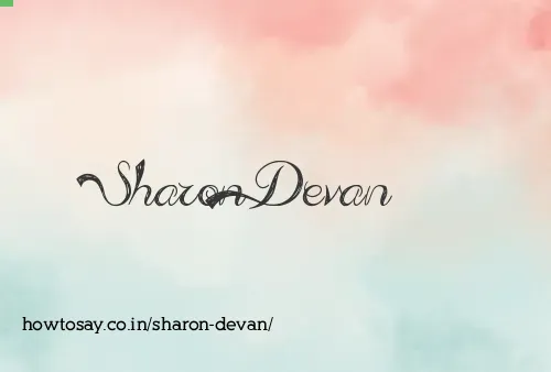 Sharon Devan