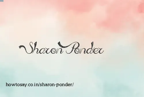 Sharon Ponder