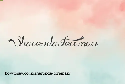 Sharonda Foreman