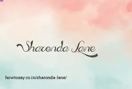Sharonda Lane