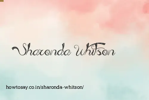 Sharonda Whitson