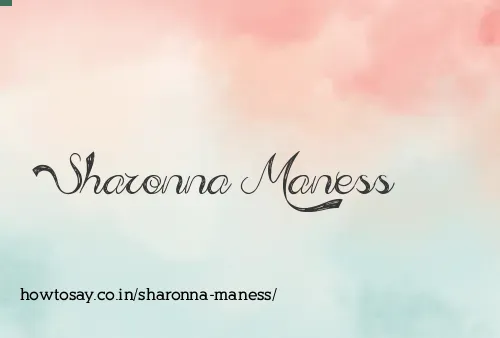 Sharonna Maness