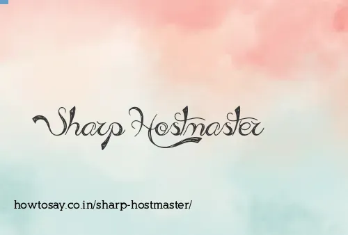 Sharp Hostmaster