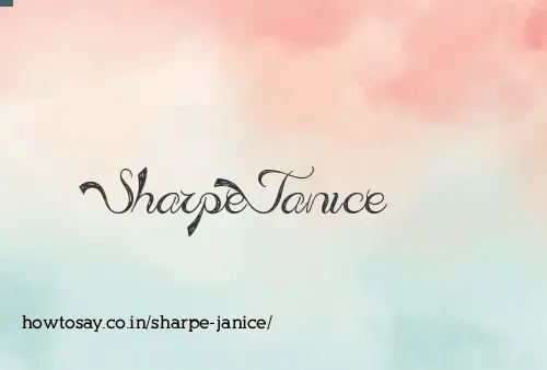 Sharpe Janice